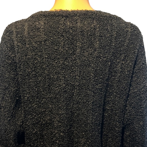Diane Von Furstenberg Vintage Knit Sweater, Jet Black | M - Picture 10 of 13